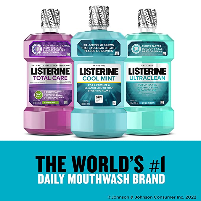 NƯỚC SÚC MIỆNG SÁT TRÙNG LISTERINE COOL MINT ANTISEPTIC ORAL CARE MOUTHWASH TO KILL 99 OF GERMS