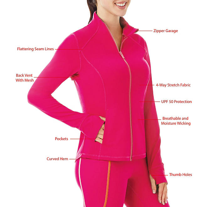 ÁO KHOÁC NĂNG ĐỘNG DÀNH CHO NỮ MÀU HỒNG - MEMBER'S MARK LADIES EVERYDAY  ACTIVE JACKET Thích Xài Hàng Mỹ