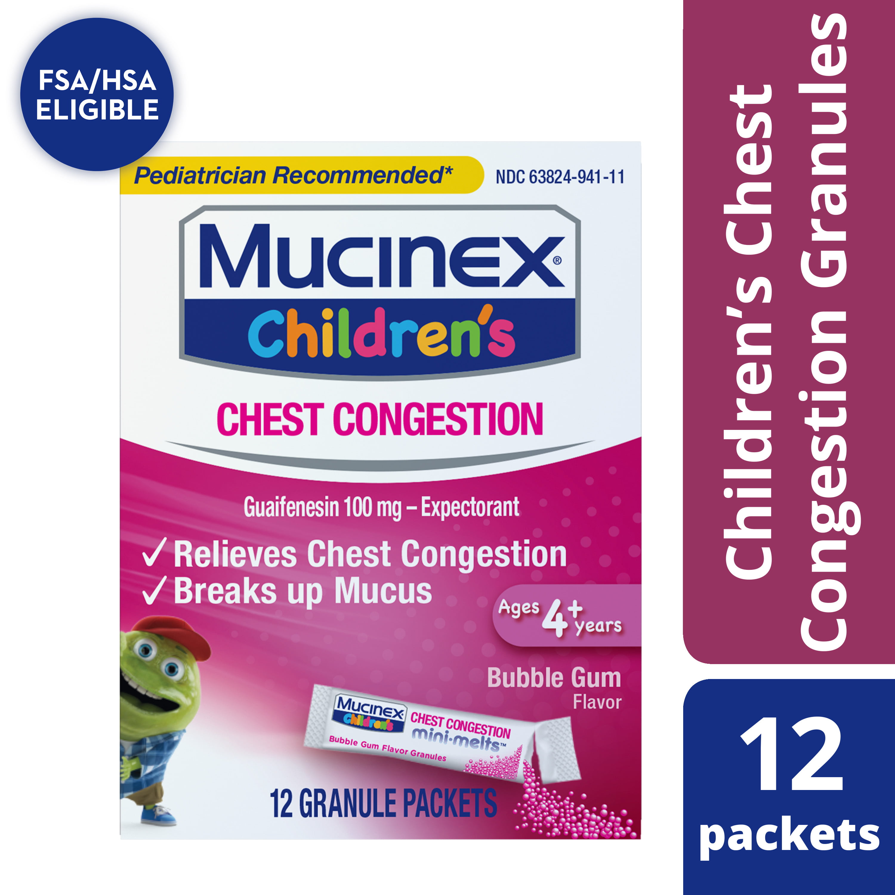 THUỐC LONG ĐỜM CHO TRẺ MUCINEX CHILDREN'S CHEST CONGESTION EXPECTORANT