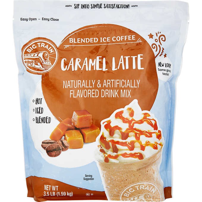 HỖN HỢP CÀ PHÊ CARAMEN ĐÁ XAY BIG TRAIN BLENDED ICE COFFEE DRINK MIX