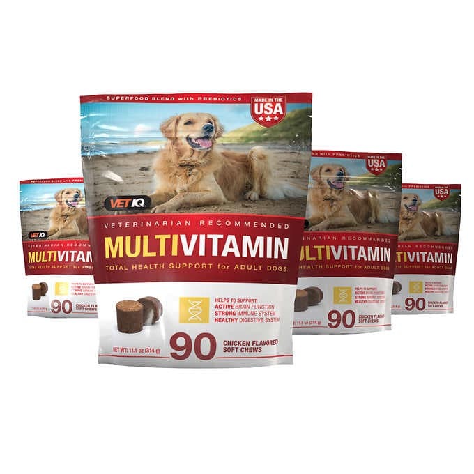 VIÊN NHAI BỔ SUNG VITAMIN TỔNG HỢP DÀNH CHO CHÓ VETLQ MULTIVITAMIN SOFT CHEW DOG SUPPLEMENT