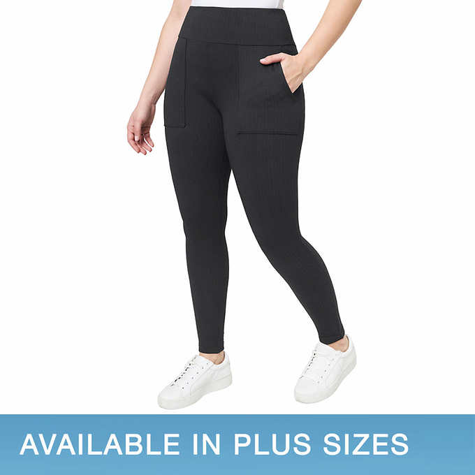 QUẦN LEGGING DỆT KIM MÀU ĐEN DÀNH CHO NỮ MONDETTA LADIES' KNIT