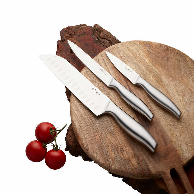 BỘ DAO 5 MÓN BẰNG THÉP KHÔNG GỈ CÓ BẢO VỆ LƯỠI SKANDIA 5PIECE