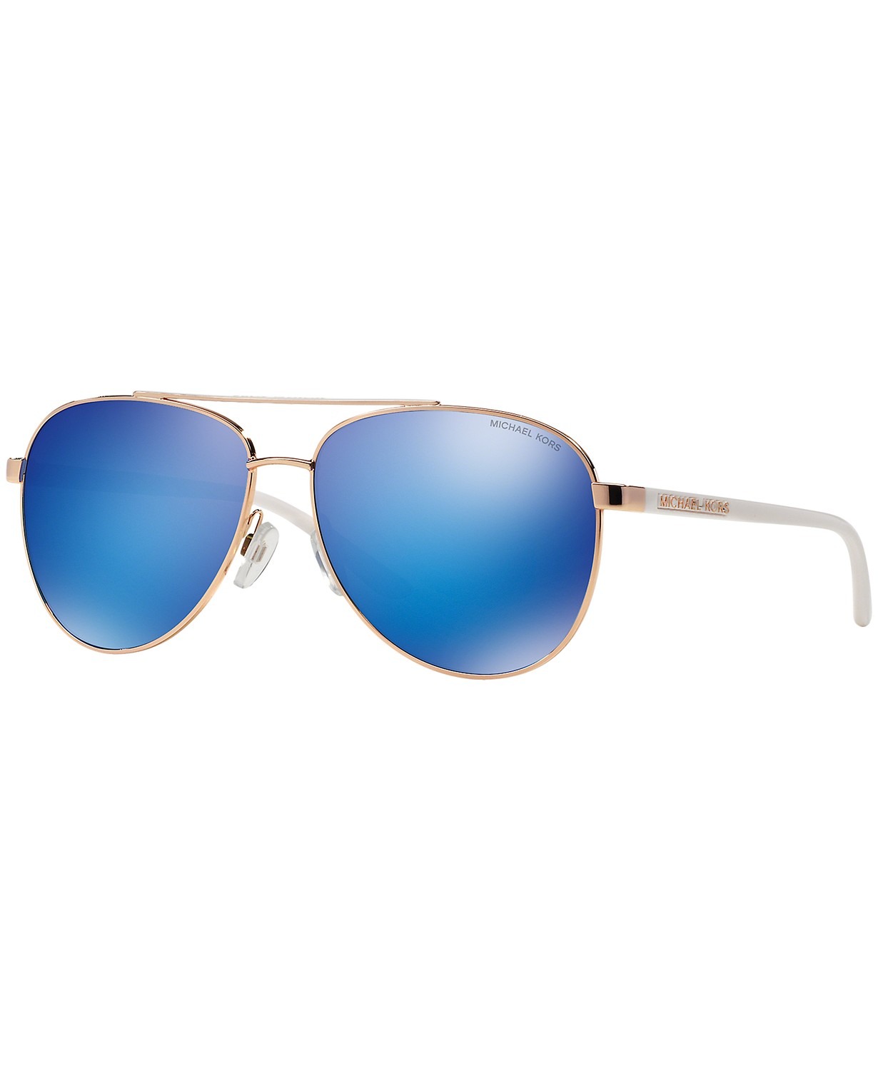 MẮT KÍNH MICHAEL KORS HVAR SUNGLASSES, MK5007, ROSE GOLD/BLUE MIRROR Thích  Xài Hàng Mỹ