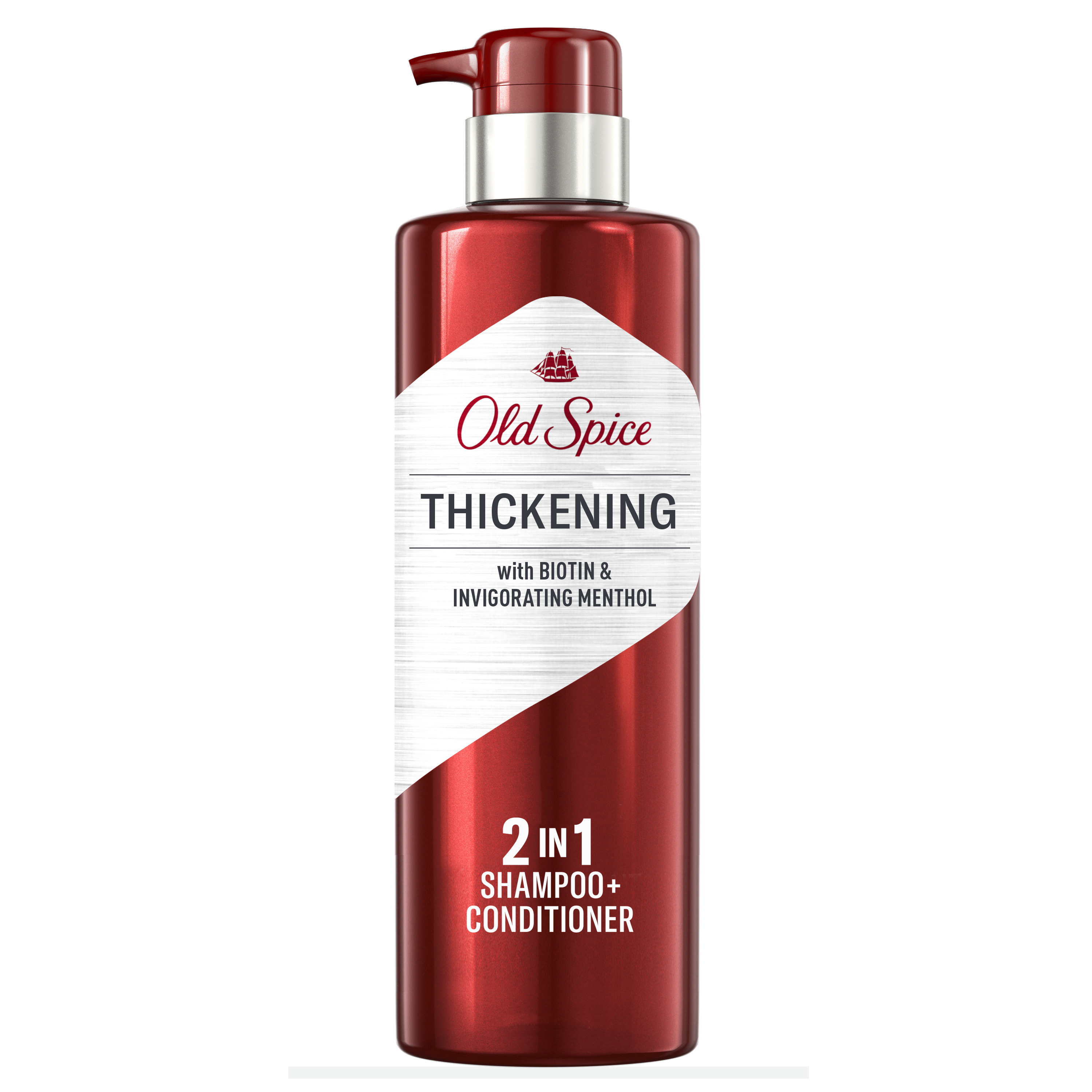DẦU GỘI VÀ DẦU XẢ DÀNH CHO NAM - OLD SPICE THICKENING 2IN1 SHAMPOO & CONDITIONER WITH BIOTIN AND MENTHOL, 17,9 OZ