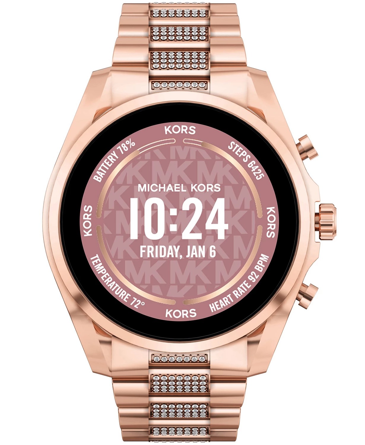 ĐỒNG HỒ THÔNG MINH MICHAEL KORS ACCESS UNICEX GEN 6 BRADSHAW SMARTWATCH  ROSE GOLD TONE CASE WITH STAINLESS STEEL BRACELET 44MM MKT5135 Thích Xài  Hàng Mỹ