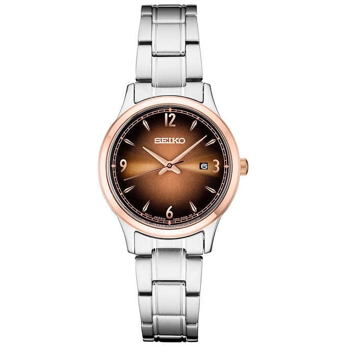 ĐỒNG HỒ NỮ SEIKO ESSENTIAL CLASSIC STAINLESS STEEL LADIES WATCH Thích Xài  Hàng Mỹ