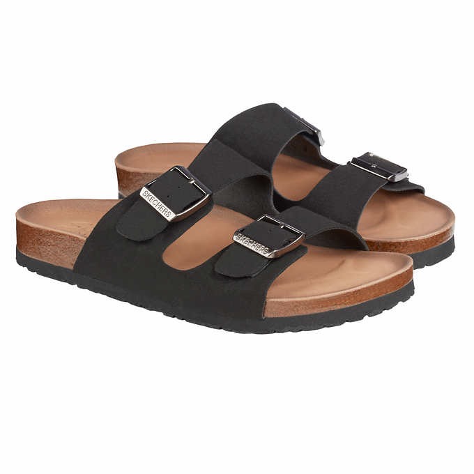DÉP SANDAL NỮ HAI DÂY MÀU ĐEN SKECHERS LADIES' TWO STRAP SANDAL, BLACK