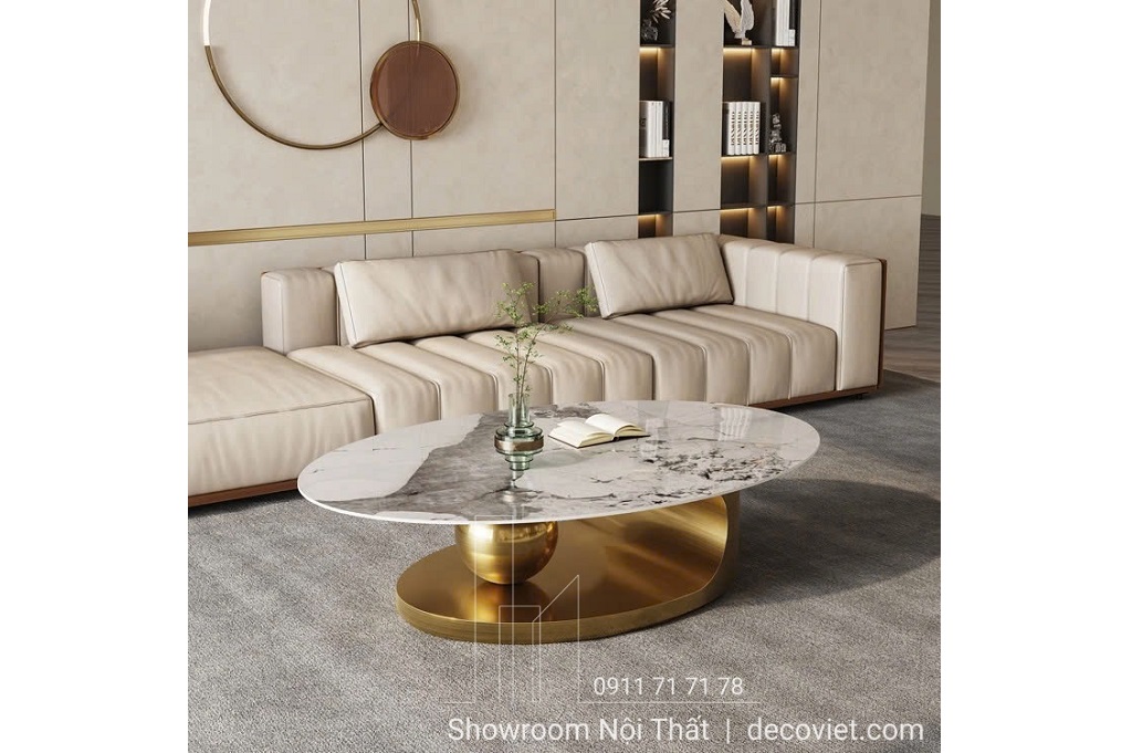 Bàn Sofa Mặt Đá Chân Inox Hiện Đại 280S