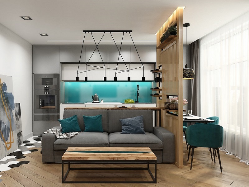 Phối Cảnh 3D Nội Thất Căn Hộ 45m2 Đẹp Hiện Đại Và Phong Cách