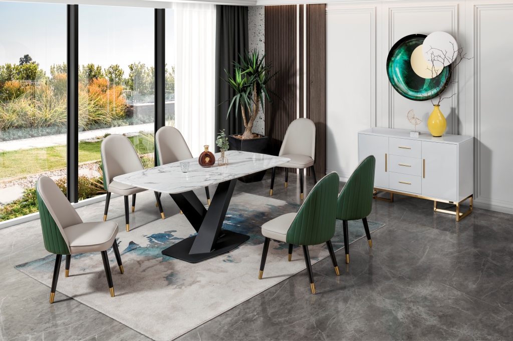 Set Kệ Tivi Bàn Ghế Ăn Mặt Đá Cao Cấp