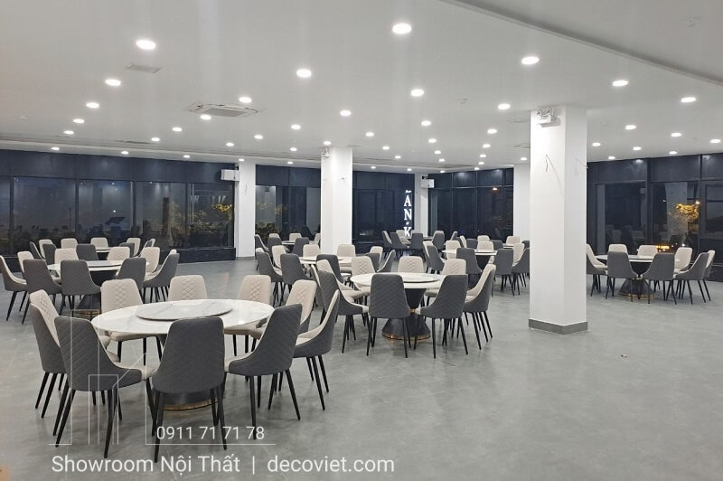 Bàn ăn tròn mâm xoay 10 ghế