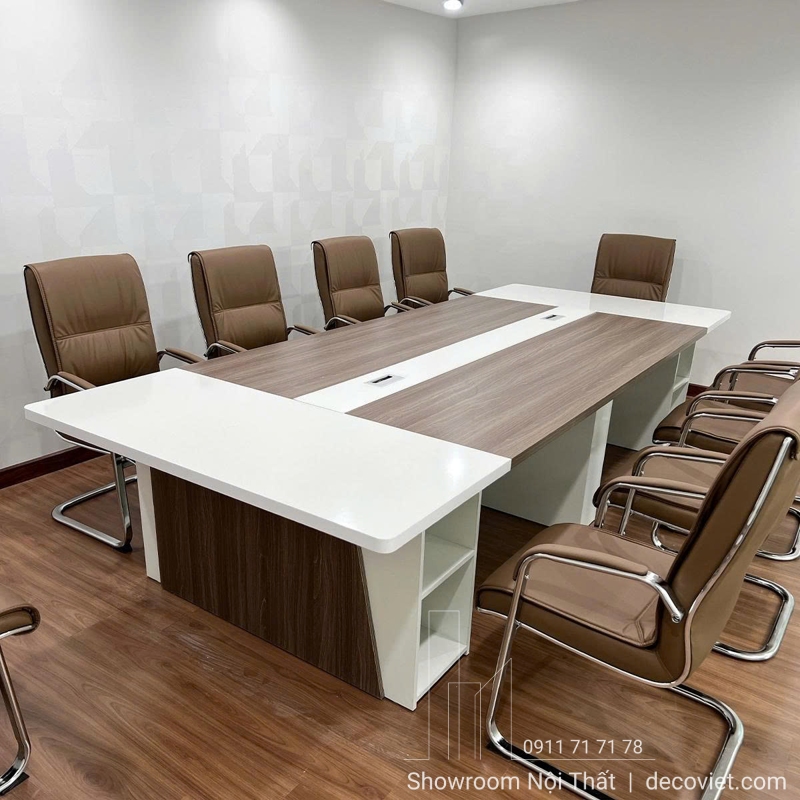 Bàn họp gỗ công nghiệp MDF phủ Melamine chống trầy xước giá tốt