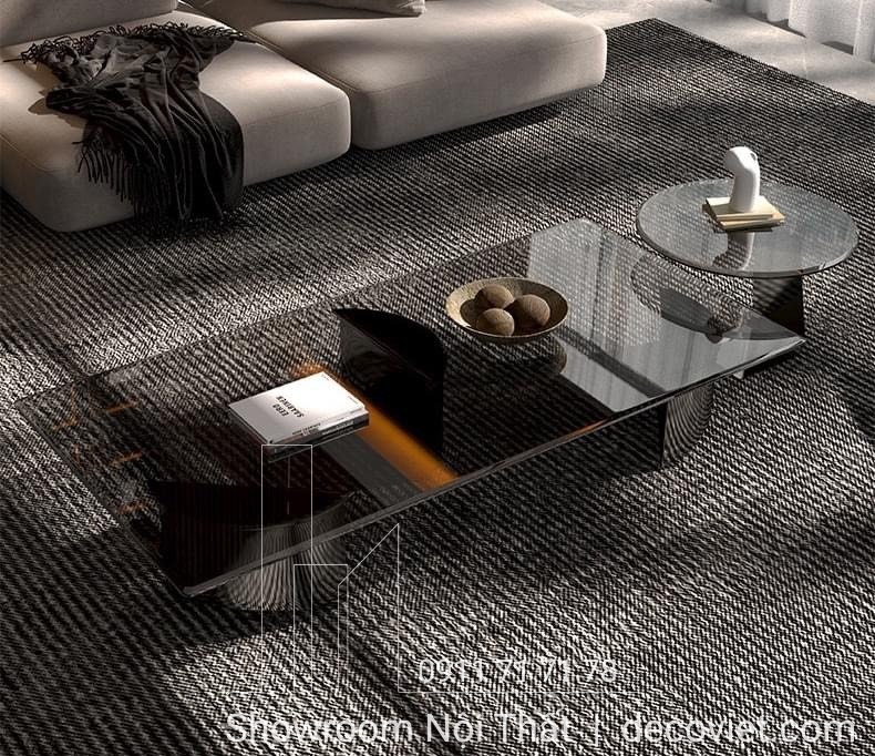 bàn sofa mặt kính