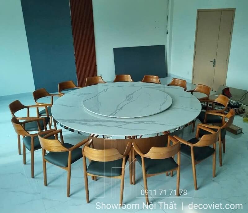 Bàn tròn mặt đá 3.2m 20 ghế dành cho nhà hàng, hội nghị - mã 2424S