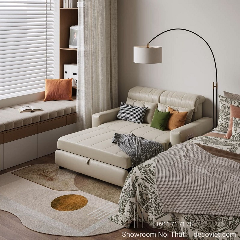 sofa giường thiết kế hiện đại dễ phối nội thất