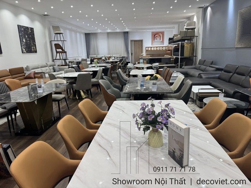 Không gian trưng bày bàn ghế ăn đẹp, hiện đại và giá tại xưởng tại showroom Nhà Decor.