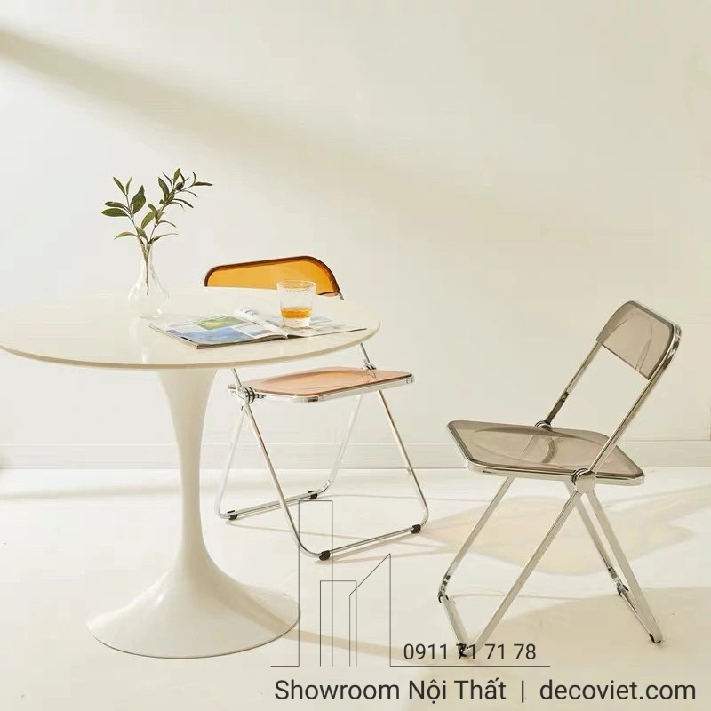 ghế cafe nhựa hiện đại, thông minh