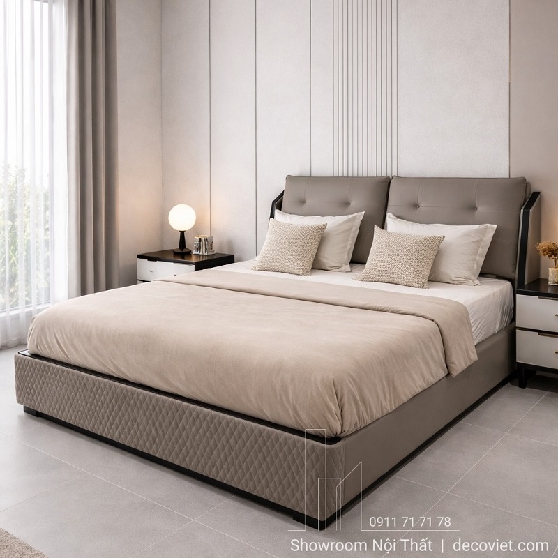 Giường ngủ bọc da cao cấp
