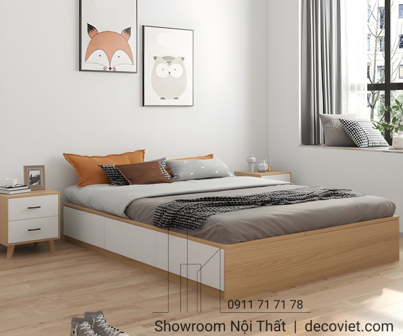 giường ngủ không đầu giường