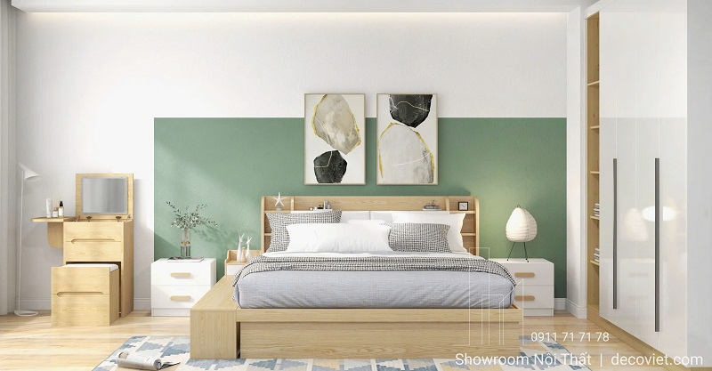 Giường gỗ công nghiệp bền đẹp