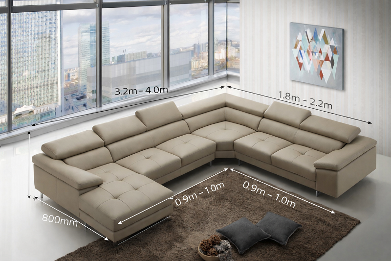 kích thước ghế sofa tiêu chuẩn mới nhất năm