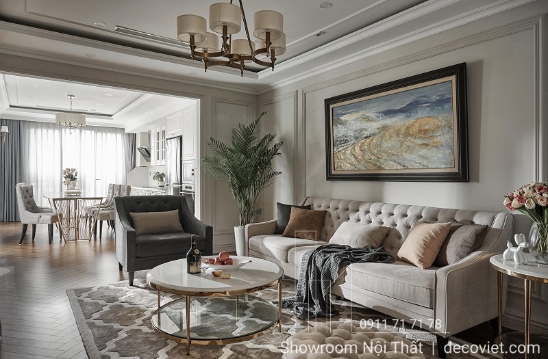 thiết kế nội thất phong cách tân cổ điển