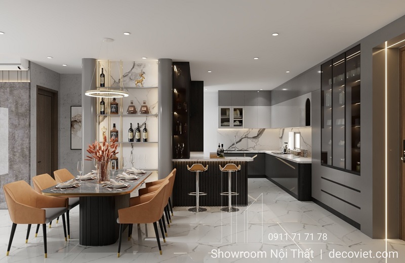 Thiết kế tủ bếp Biên Hòa cho nhà phố