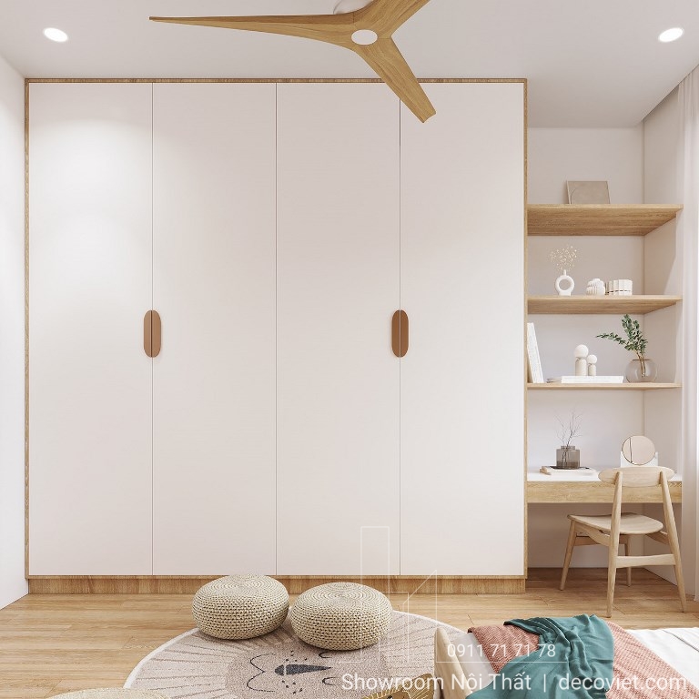 Tủ quần áo phù hợp từng không gian giúp tối ưu diện tích
