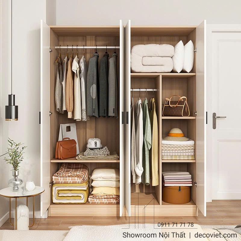 Mẫu tủ quần áo phòng ngủ đẹp hiện đại