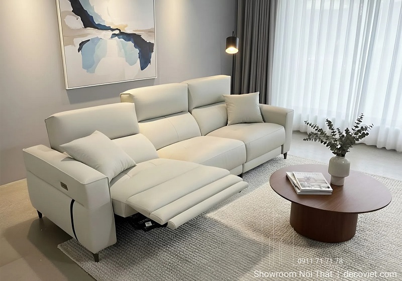 sofa chỉnh điện điều chỉnh tư thế ngả lưng và nâng chân