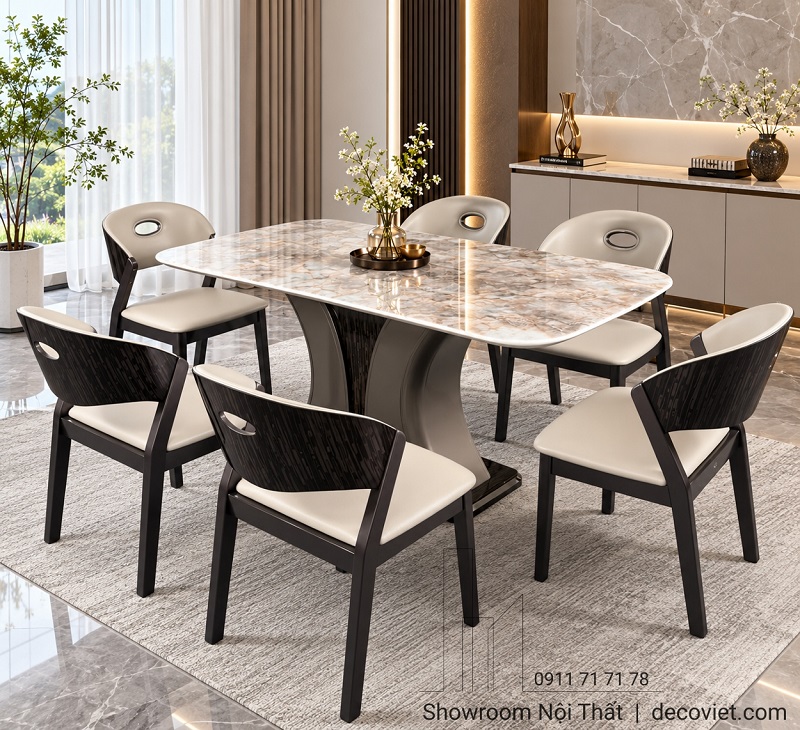 Bàn Ăn 6 Ghế Nhập Khẩu 3037S