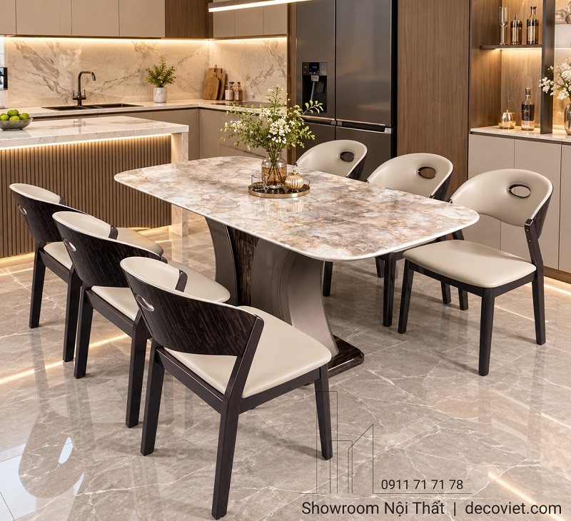Bàn Ăn 6 Ghế Nhập Khẩu 3037S