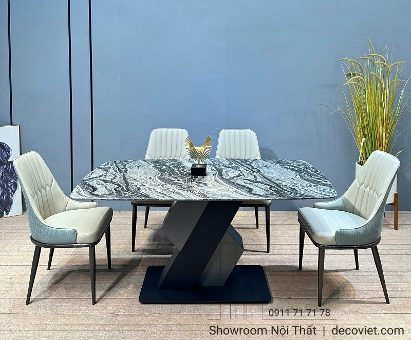 bàn ăn 4 ghế mặt đá cao cấp