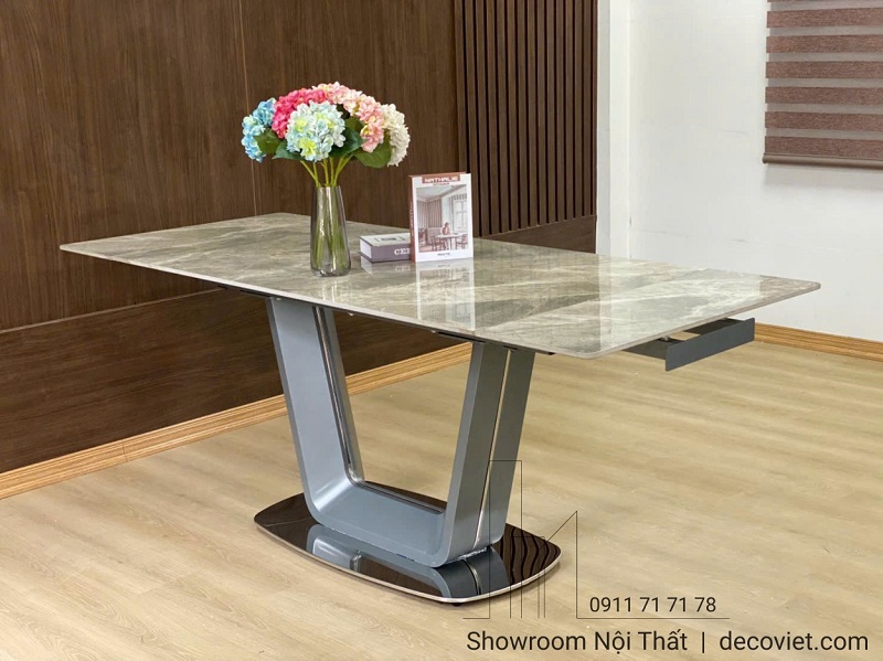 Bàn Ăn Mặt Đá Kéo Dài 8 Ghế 3044S