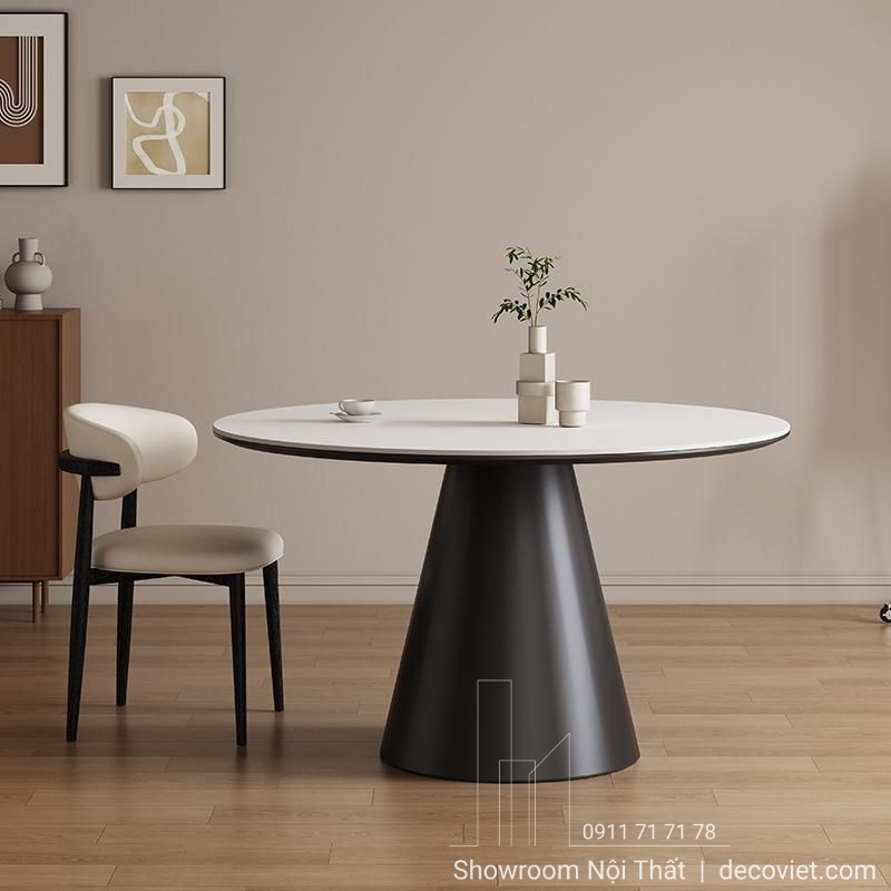 Bàn ăn tròn 1m cho căn hộ nhỏ đẹp tinh tế