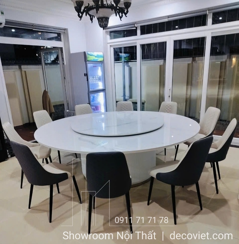 bàn ăn tròn 10 người nhập khẩu