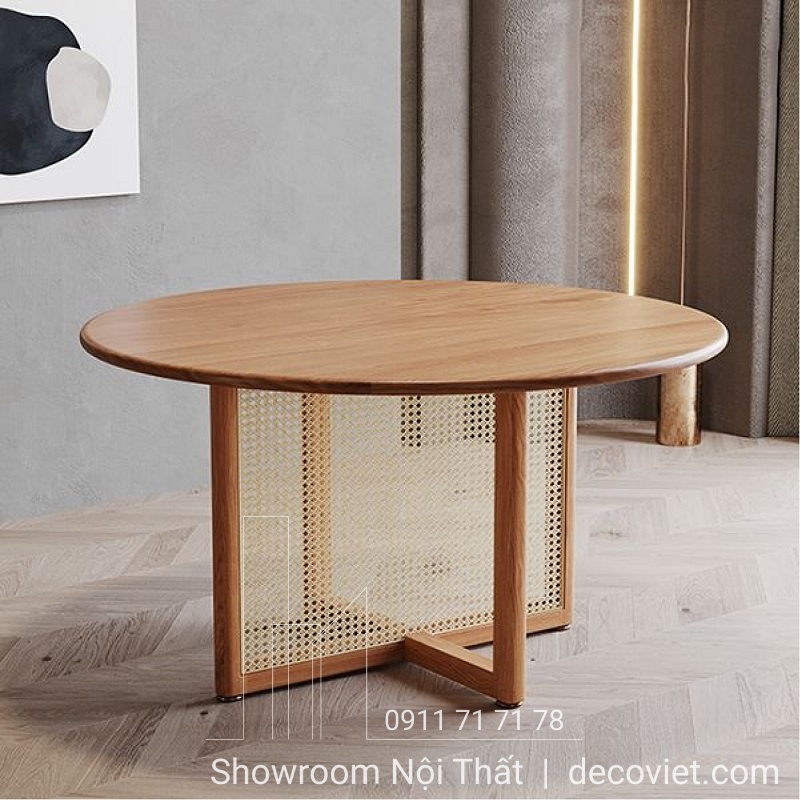 bàn ăn gỗ tròn cao cấp