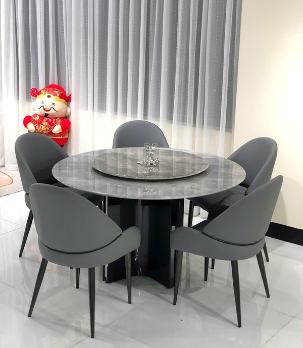 Bàn Ăn Tròn Đẹp 6 Ghế Hà Nội 2556S Cao Cấp Sang Trọng 