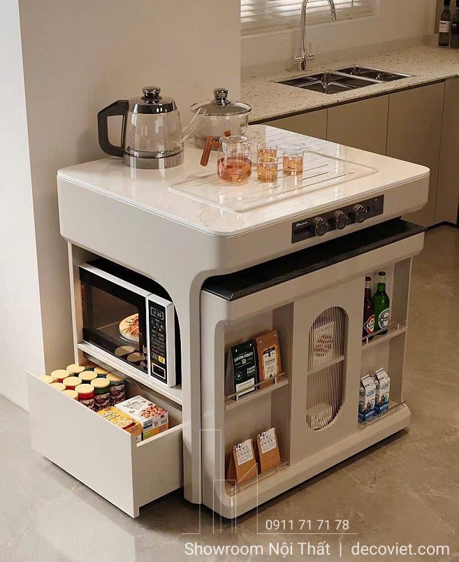 Bàn ăn gấp gọn 2800S chuyển đổi linh hoạt từ đảo bếp