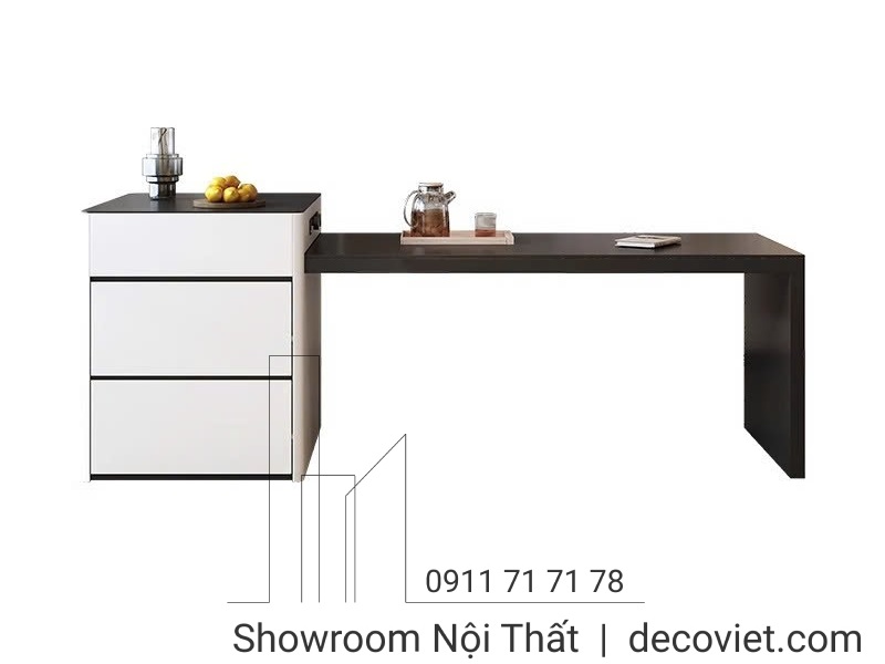 bàn đảo bếp kết hợp bàn ăn 