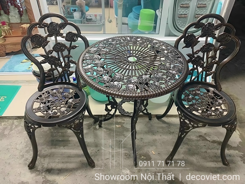 Bàn Ghế Nhôm Đúc Cao Cấp 2066T