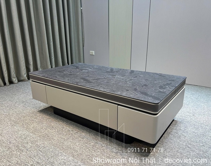 Bàn trà phòng khách 435S thiết kế mặt đá chống trầy cao cấp