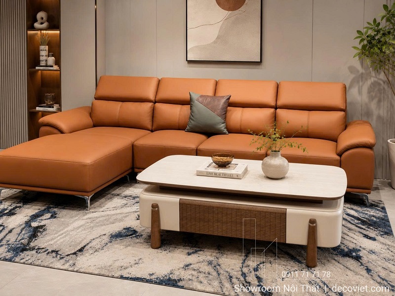 Bàn Sofa Gỗ Mặt Đá 491S