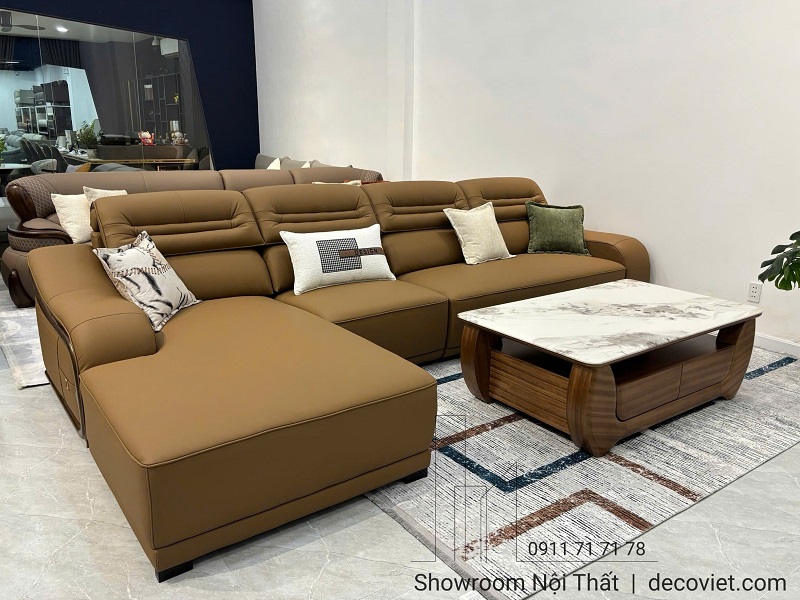 bàn trà gỗ mặt đá cao cấp 447S bền đẹp theo thời gian