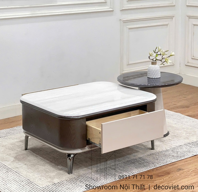 Mẫu bàn trà nhập khẩu 430S sang trọng thiết kế bàn đôi tiện lợi