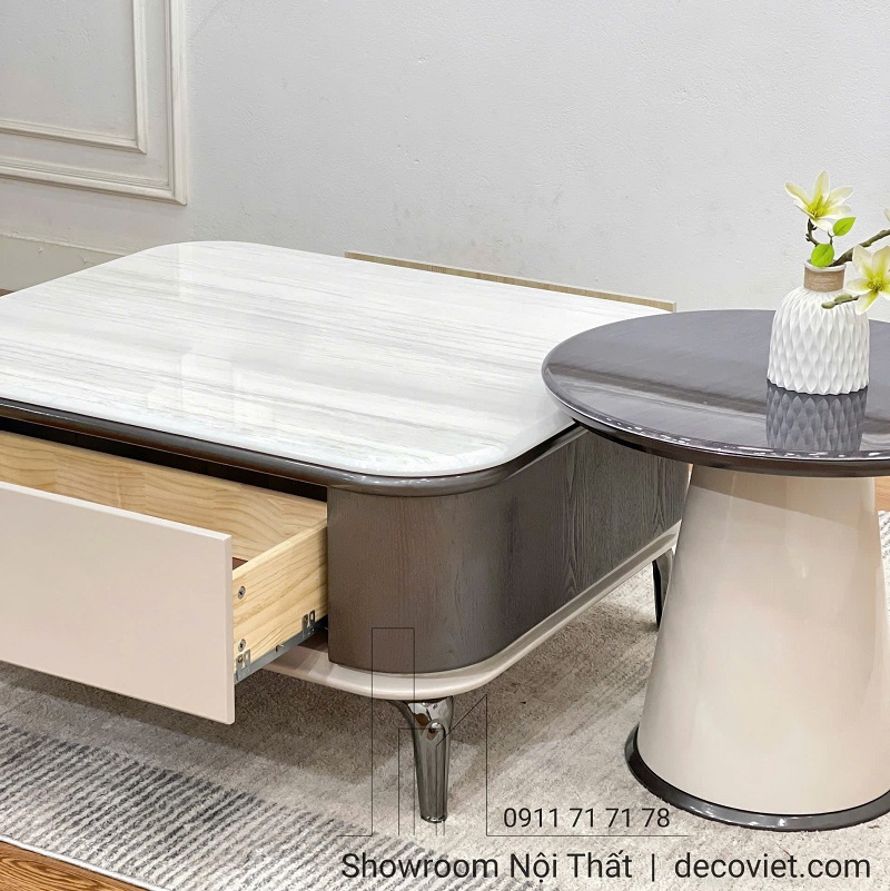 Bàn trà mặt đá 430S đẹp giá tốt phù hợp với nhiều không gian