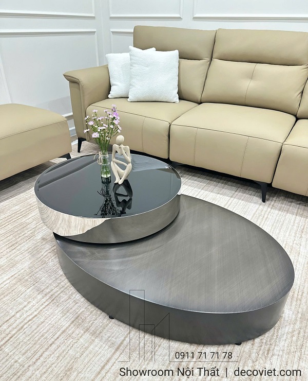 Bàn trà có thể xoay mở rộng diện tích sử dụng linh hoạt
