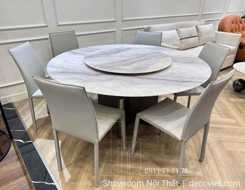 Mẫu bàn ăn tròn đẹp cho nhà phố và căn hộ chung cư