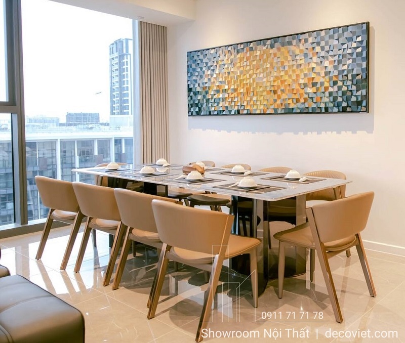 Bộ Bàn Ăn 10 Ghế Hiện Đại 2704S